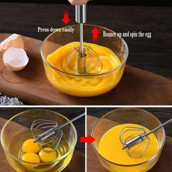 Stainless Steel Semi-Automatic Whisk - Image 6