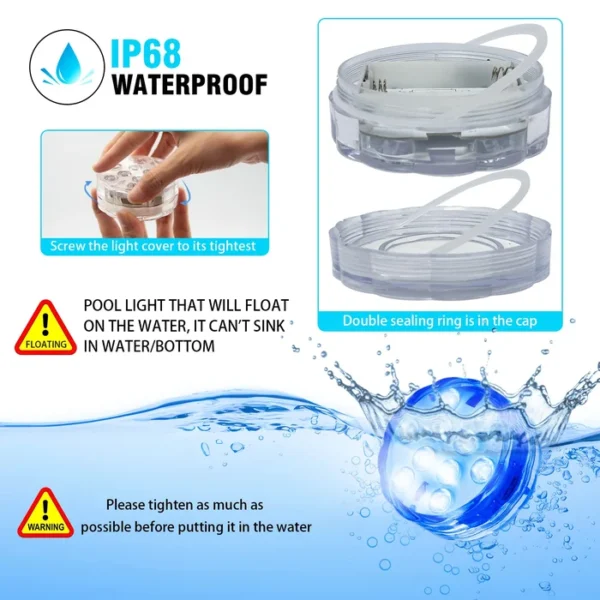 Submersible LED Pool Lights (10 Pack) - Image 2
