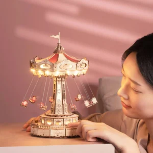 Swing Ride DIY Music Box 3D Wooden Puzzle