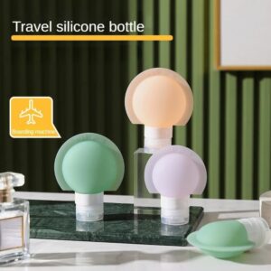 Travel-sized Round Silicon Bottles