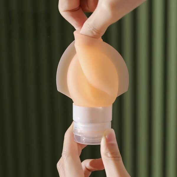 Travel-sized Round Silicon Bottles - Image 2