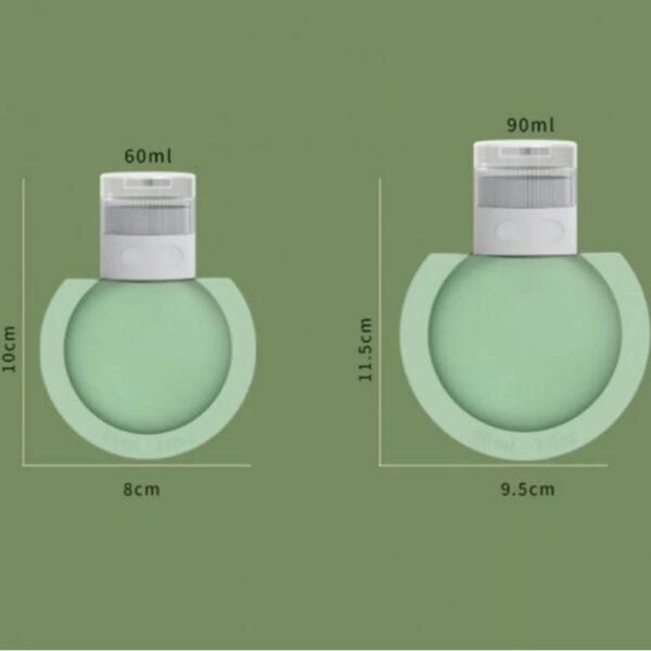 Travel-sized Round Silicon Bottles - Image 3
