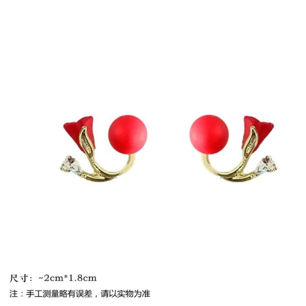 Tulip Flower Versatile Earrings - Image 4