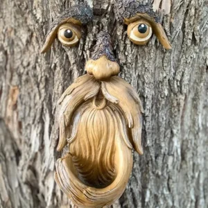 Unique Bird Feeders for Outdoors-Old Man Tree Art