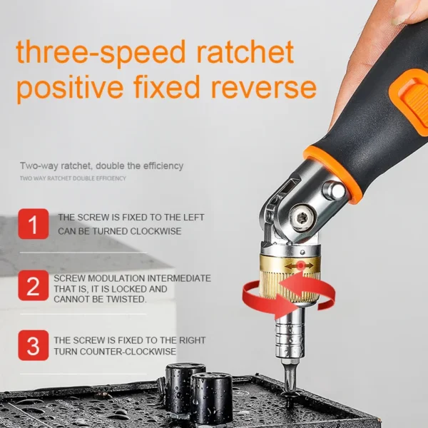 Universal Two Way joint Ratchet screwdriver - Image 6