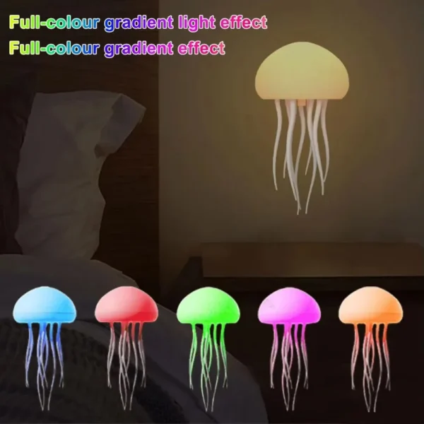 Voice Control RGB Gradient Jellyfish Night Light - Image 3