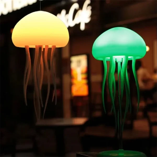 Voice Control RGB Gradient Jellyfish Night Light - Image 4