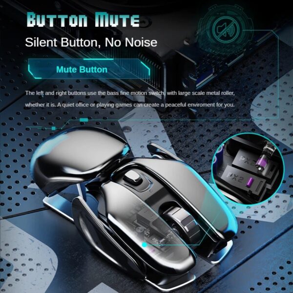 Wireless Ergonomics Metal Mouse