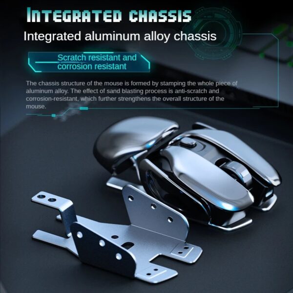 Wireless Ergonomics Metal Mouse - Image 2