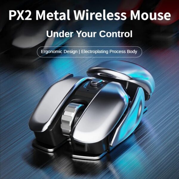 Wireless Ergonomics Metal Mouse - Image 3