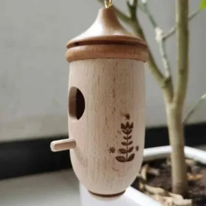 Wooden Hummingbird House