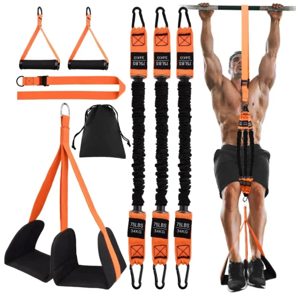 Pull-Up Assistance Bands Set – Resistance Straps for Chin-Ups, Hanging Training & Full-Body Stretching