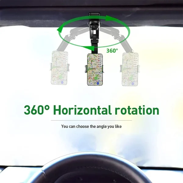 1080° Rotating Multifuction Car Phone Holder - Image 2