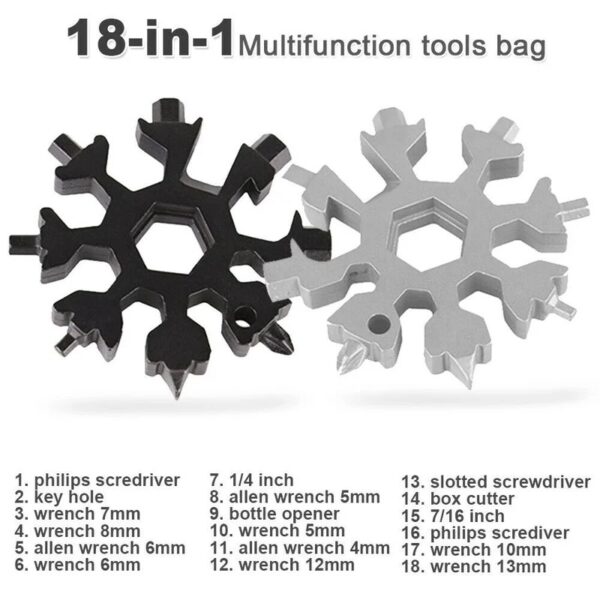 18-in-1 Snowflake Multi-tool - Image 3