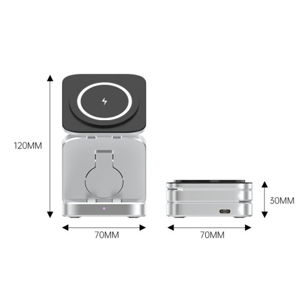 3 in 1 Folding Wireless Charging Station - Image 2