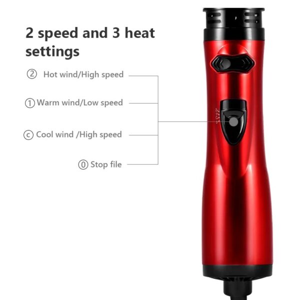 3-in-1 Hot Air Styler and Rotating Hair Dryer - Image 3