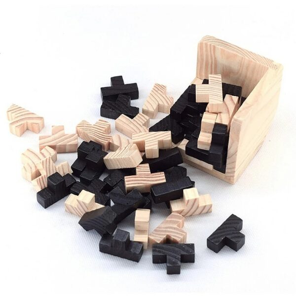 3D Wooden Cube Puzzle - Image 3