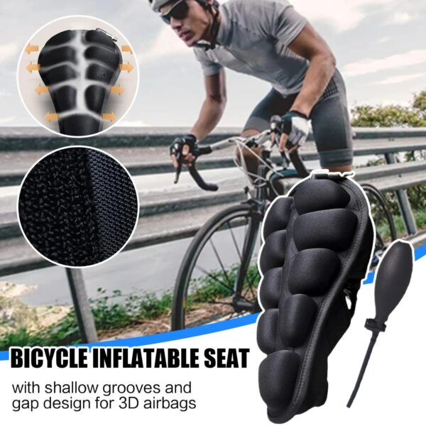 Aircush Saddle Cover Foldable Inflatable Airbag Seat Cushion - Image 2
