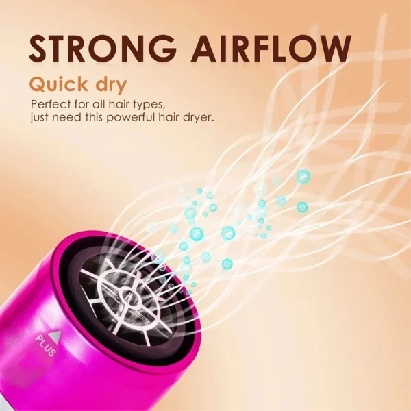 All in 1 Hair Styling Set – Hair Dryer, Straightener, Curling Iron & Hot Air Brush Combo 5 Pcs Set - Image 5