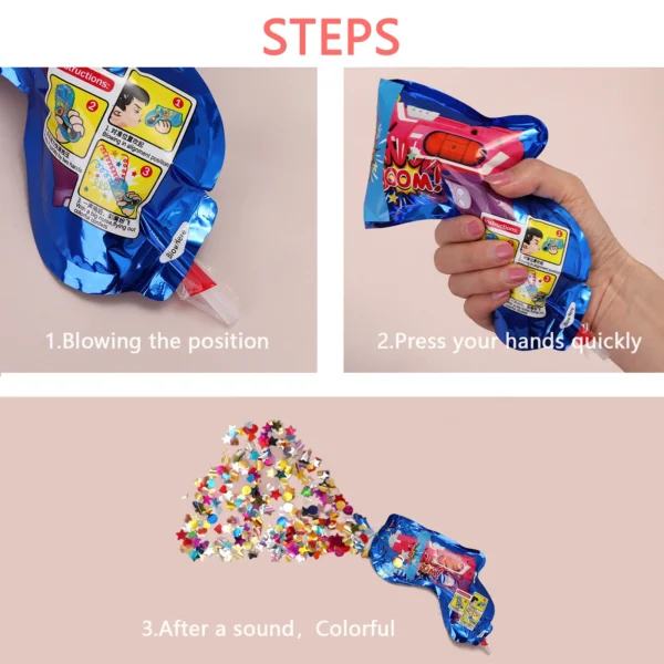 Automatic Inflatable Fireworks Gun (6 Pcs) - Image 4