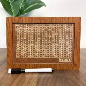 Cash Vault Wooden Savings Box