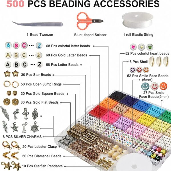 Clay Beads Bracelet Making Kit - Image 5