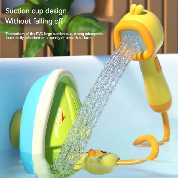Cute Duck Bathtub Boat Toy – Interactive Water Spray with 3 Emotional Duck Characters for Toddlers - Image 4