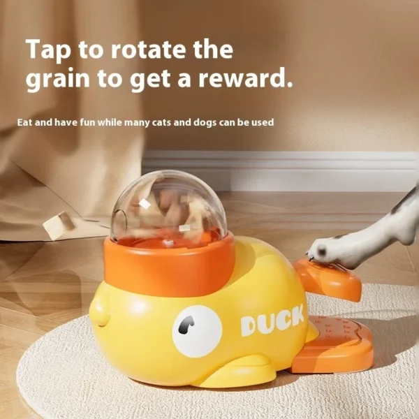 Dog Interactive Treat Dispenser Duck Toy, Food Puzzle Slow Feeder - Image 3