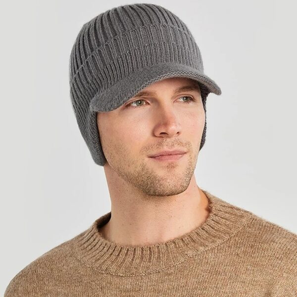 Elastic Warm Ear Protection Knitted Hat - Image 2