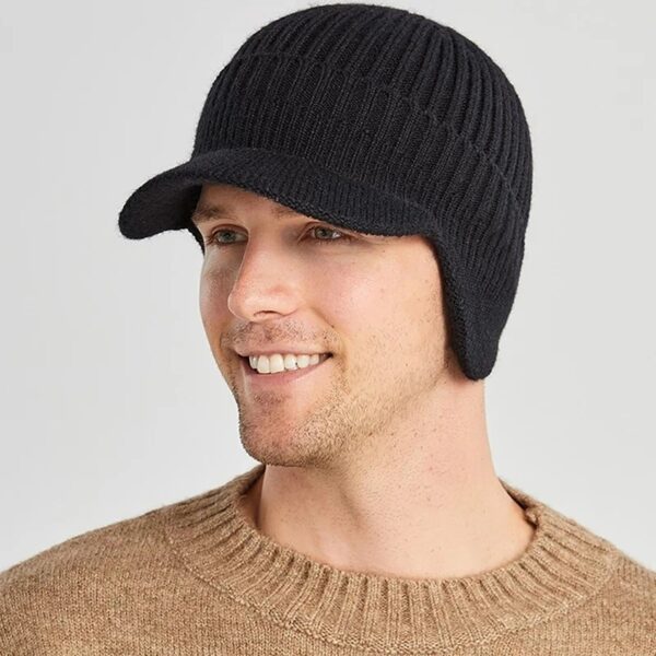 Elastic Warm Ear Protection Knitted Hat - Image 3