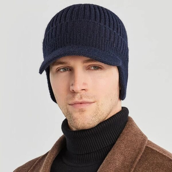 Elastic Warm Ear Protection Knitted Hat - Image 4