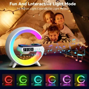 G Atmosphere Light Wireless Charger Speaker Clock