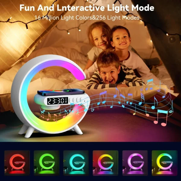 G Atmosphere Light Wireless Charger Speaker Clock