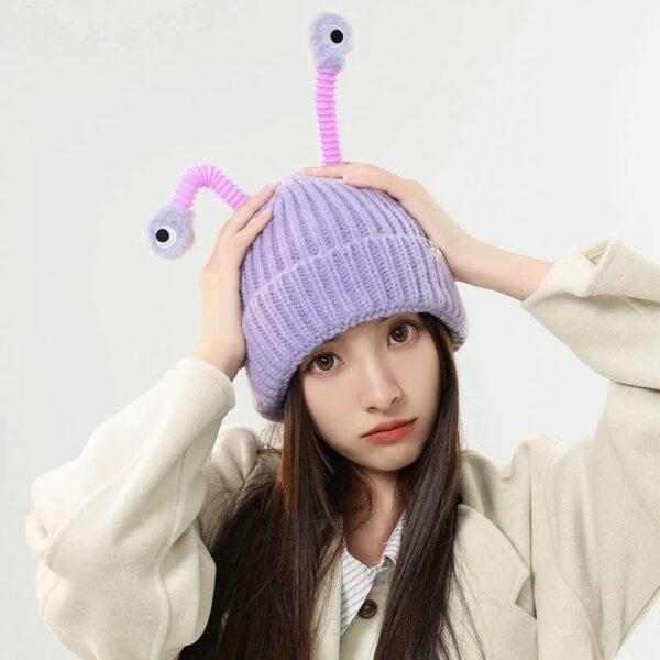 Glowing Little Monster Knit Hat - Image 2