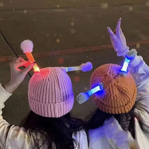 Glowing Little Monster Knit Hat - Image 4