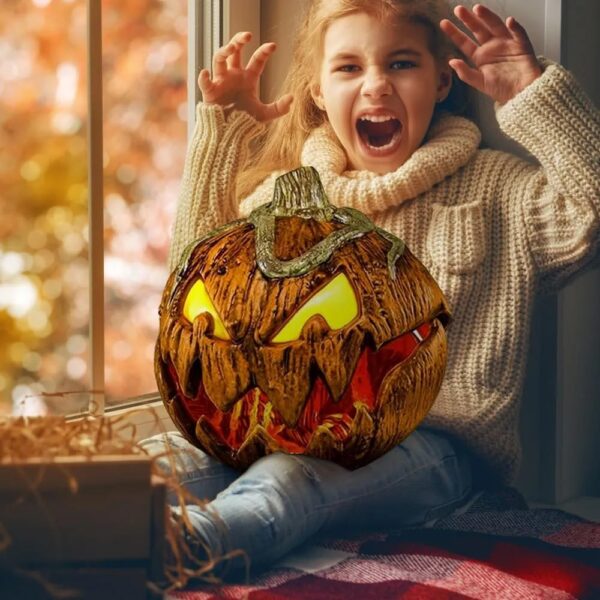 Halloween Scary Pumpkin With Lights - Image 4