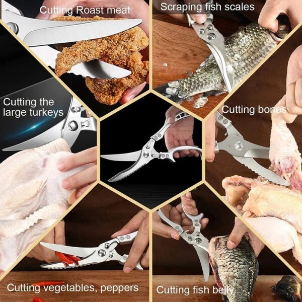 Heavy Duty Stainless Steel Bone-Cut Scissors - Image 7