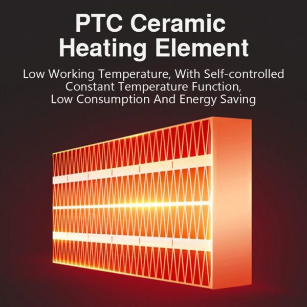 High Quality Portable Electric Ceramic Fan Heater - Image 3
