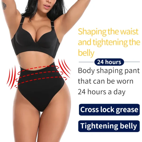 High Waist Tummy Tightening Thong - Image 2