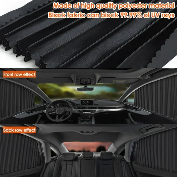 Magnetic Car Sunshade Window Curtain - Image 3
