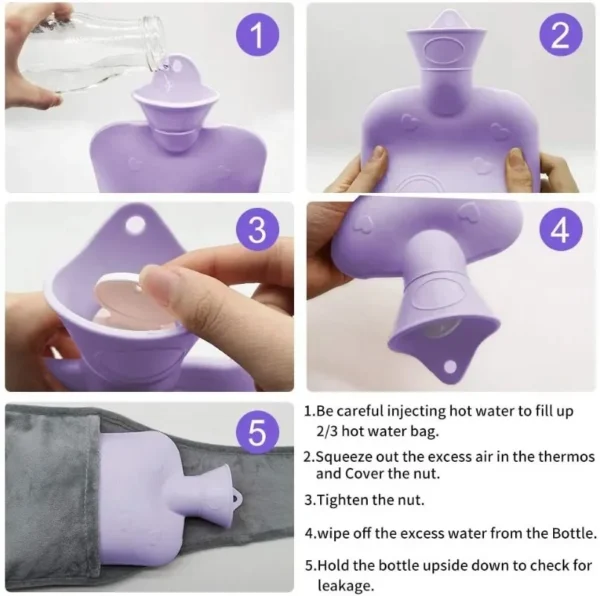 Plush Refillable Hot Water Bottle Belts - Image 4