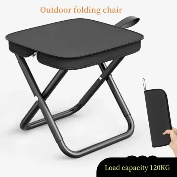 Portable Folding Camping Chair – Ultralight Travel & Fishing Stool, Outdoor Picnic Essential