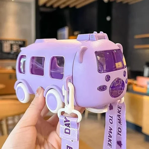 Portable Water Cup in Bus Shape with Strap - Image 9