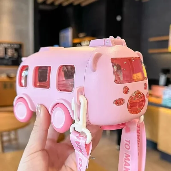 Portable Water Cup in Bus Shape with Strap - Image 8