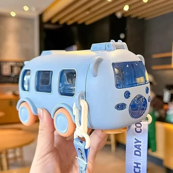 Portable Water Cup in Bus Shape with Strap - Image 6