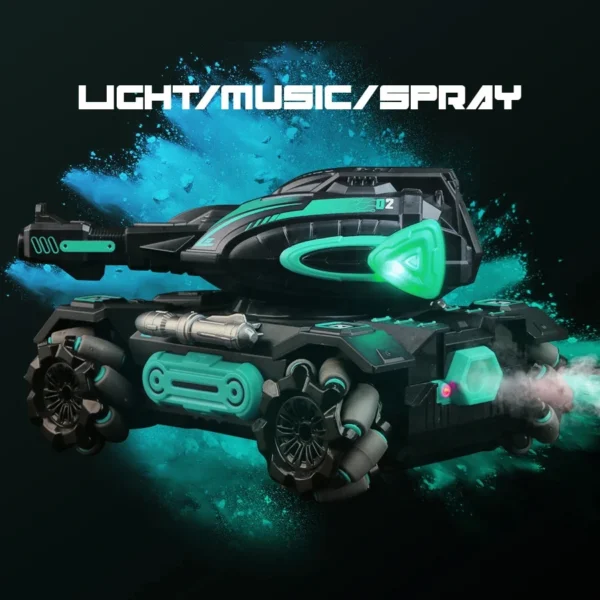 RC Spray Stunt Car Water Polo Tank - Image 4