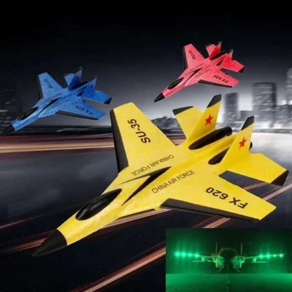 Remote Control LED Glider Airplane – Flying Model Aircraft with Lights for Kids & Adults - Image 5