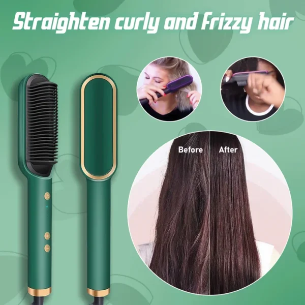 Silky Hair Negative Ion Straightener Styling Comb