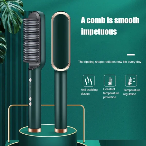 Silky Hair Negative Ion Straightener Styling Comb - Image 6