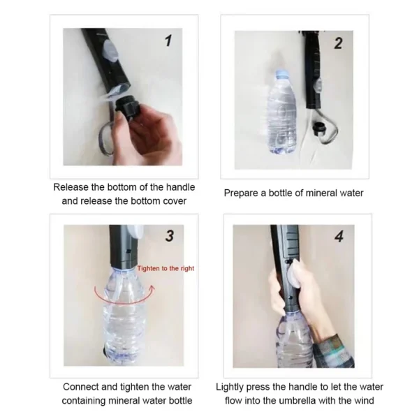 3-in-1 Cooling Umbrella – Portable Fan, Misting Spray & UV Protection - Image 5